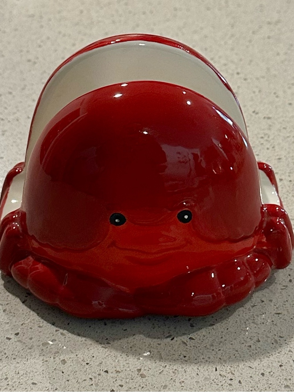 Home Accents Red Ceramic Crab Napkin Holder